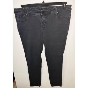 Torrid Denim Jeans Black Wash Straight Leg Size 18 Women
